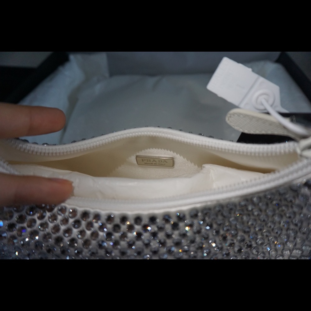 Prada Crystal Re-edition 2000 Silk Mini-Bag - Picture 5 of 8